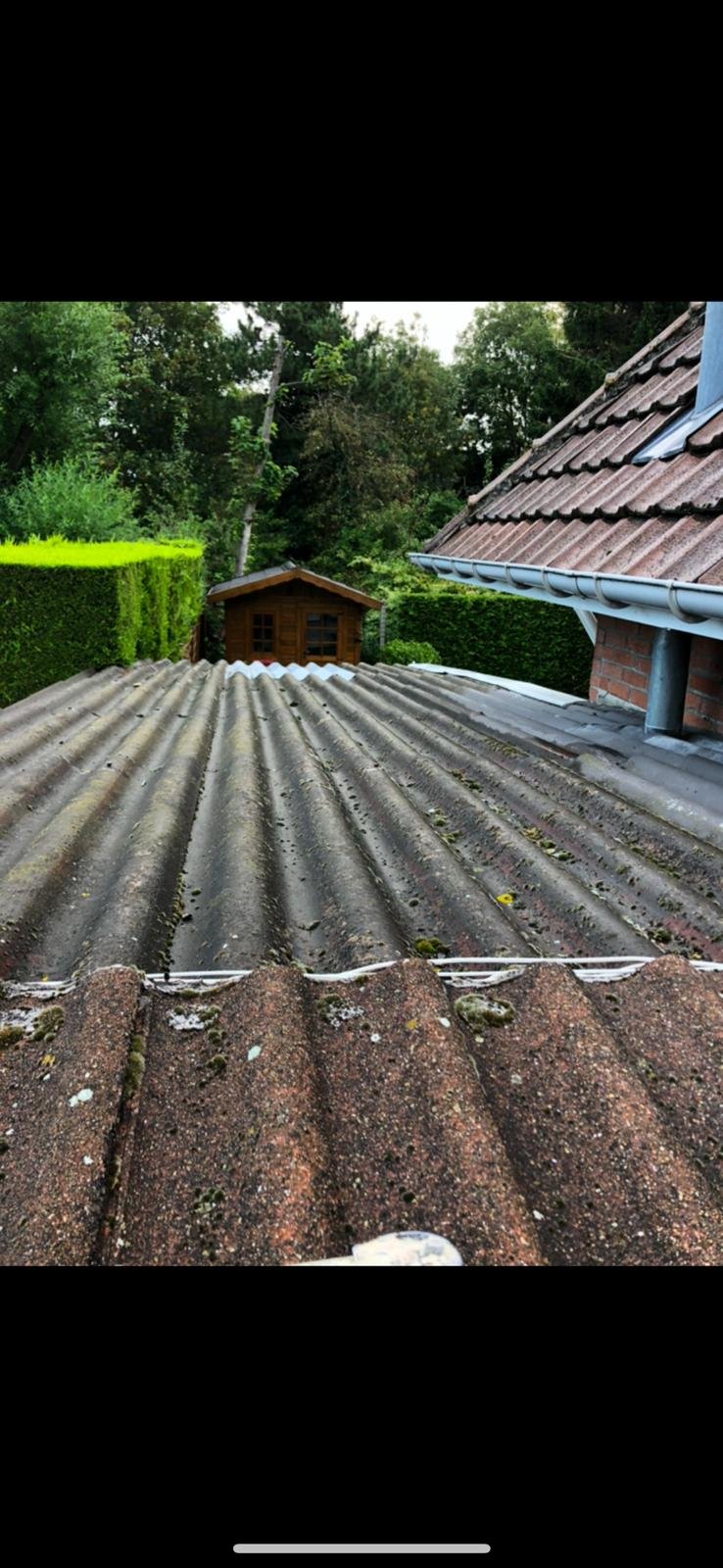 Rénovation d’une gouttière de toiture