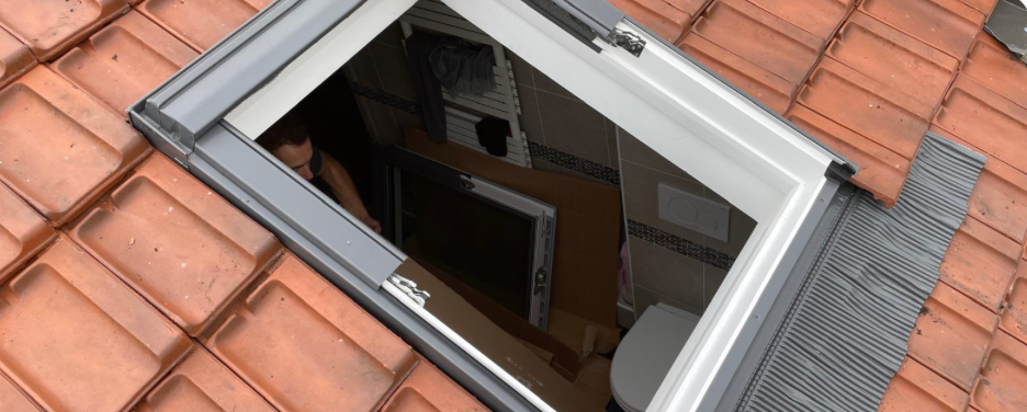 Pose de fenetres de toit